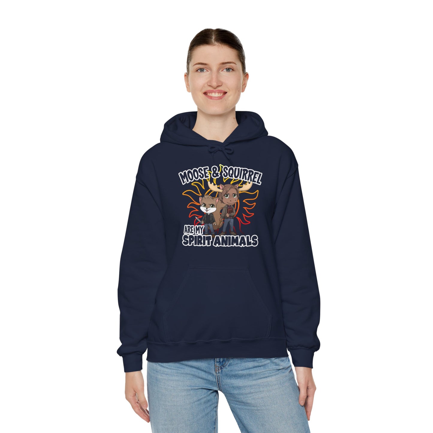 Moose & Squirrel Spirit Animals Hoodie