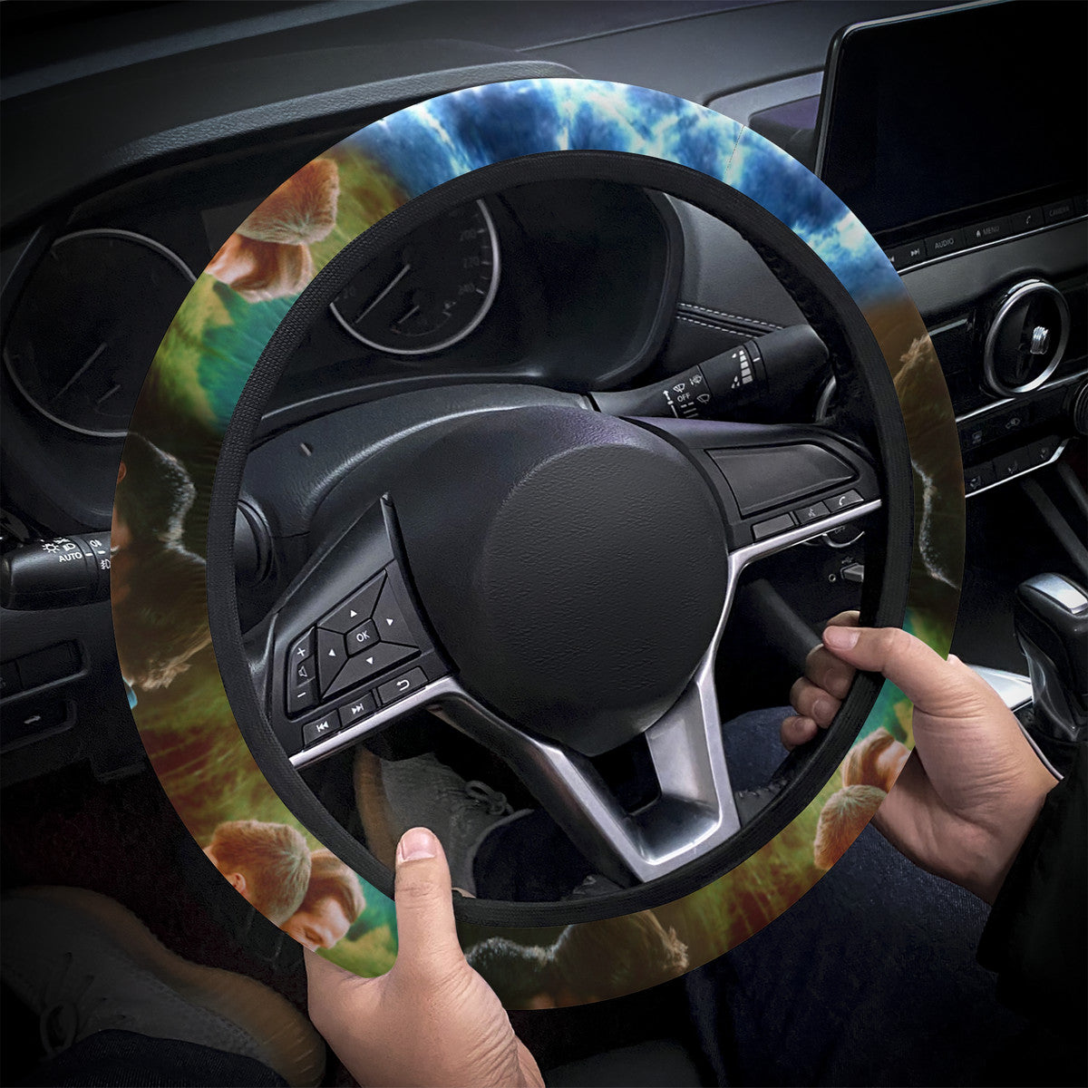 End of the Road Steering Wheel Cover