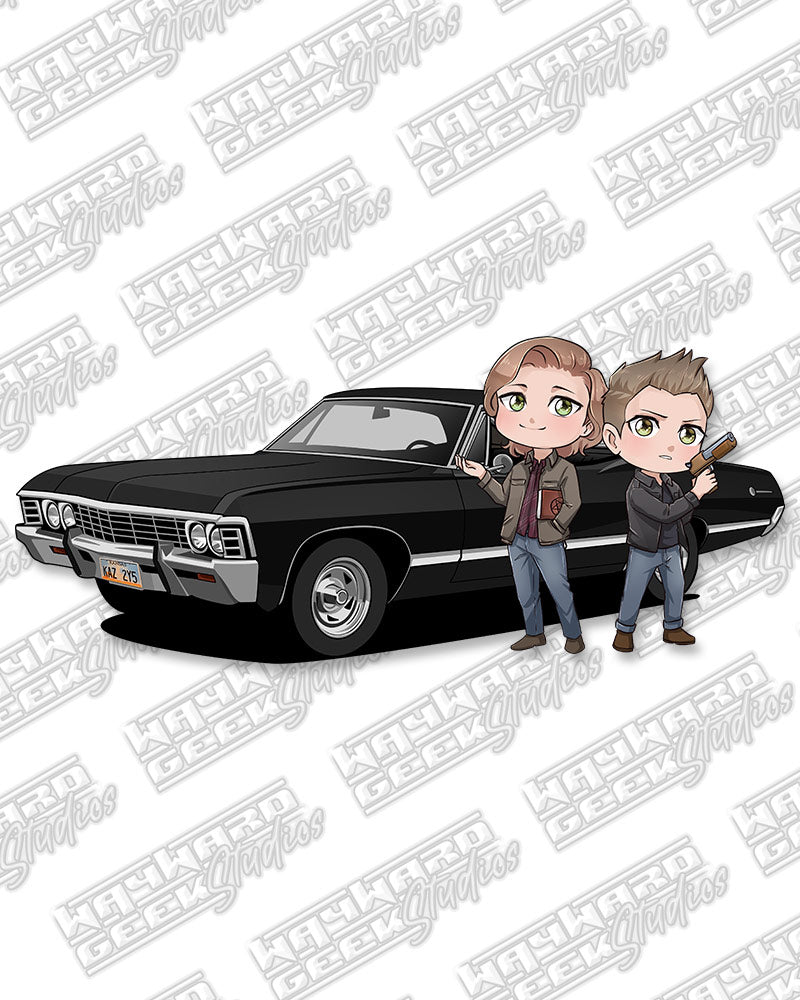 Baby Sam & Dean Die Cut