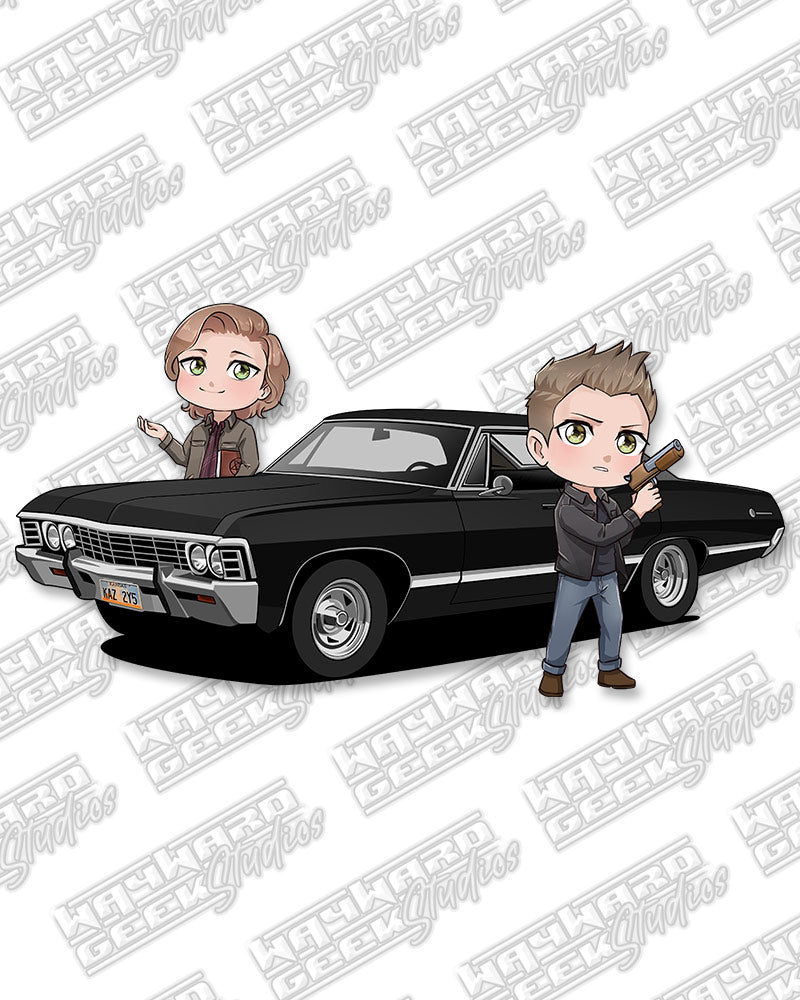 Baby Sam & Dean v2 Die Cut