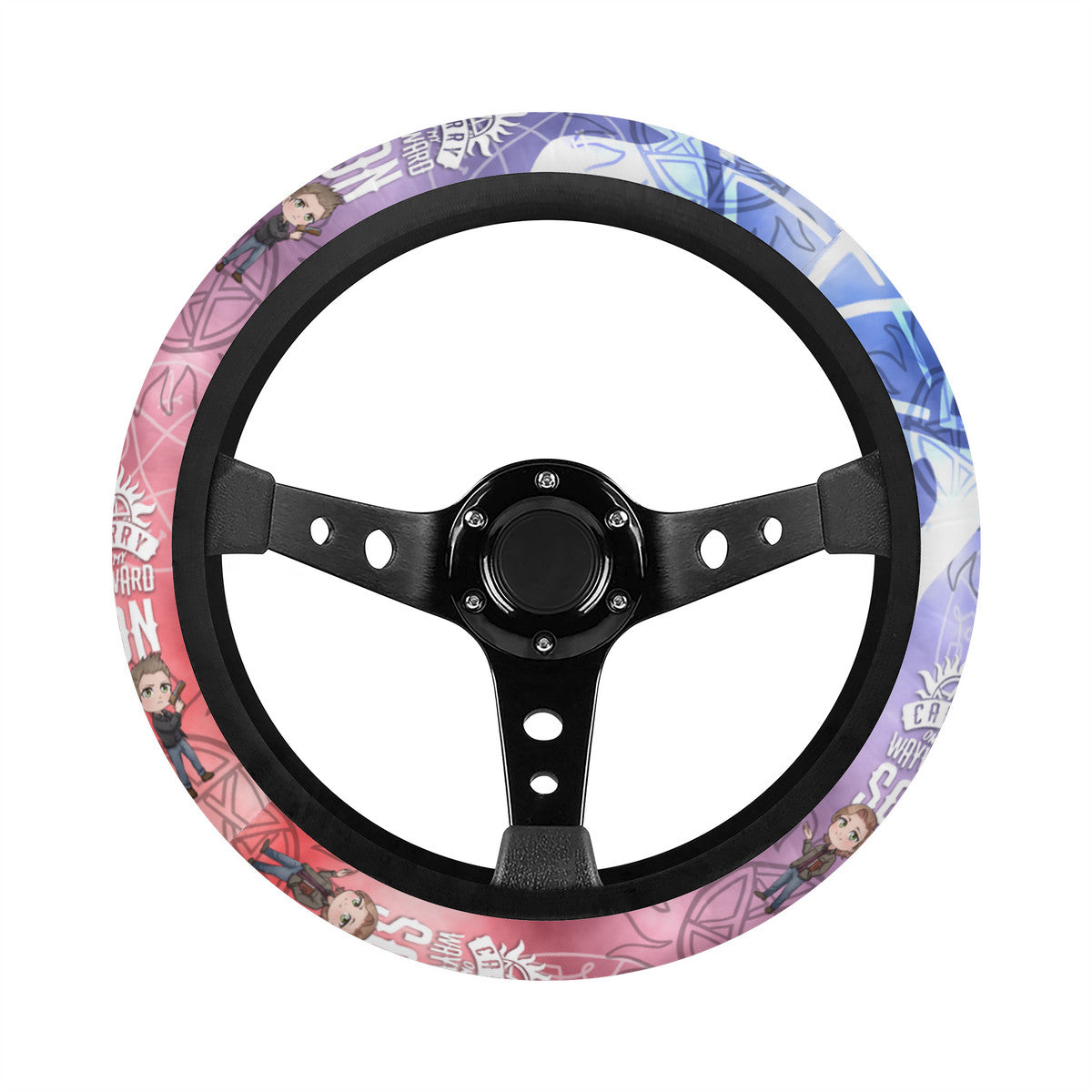 Carry on Chibi Steering Wheel Cover