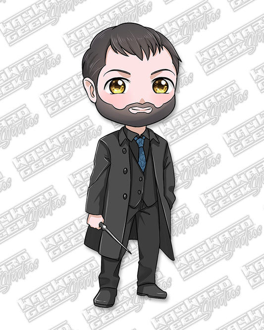 Crowley Chibi Die Cut