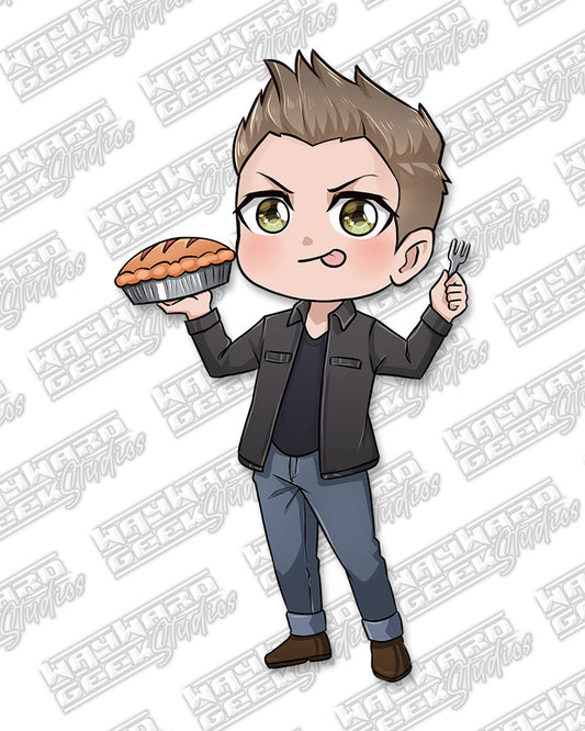 Dean Chibi Pie Die Cut