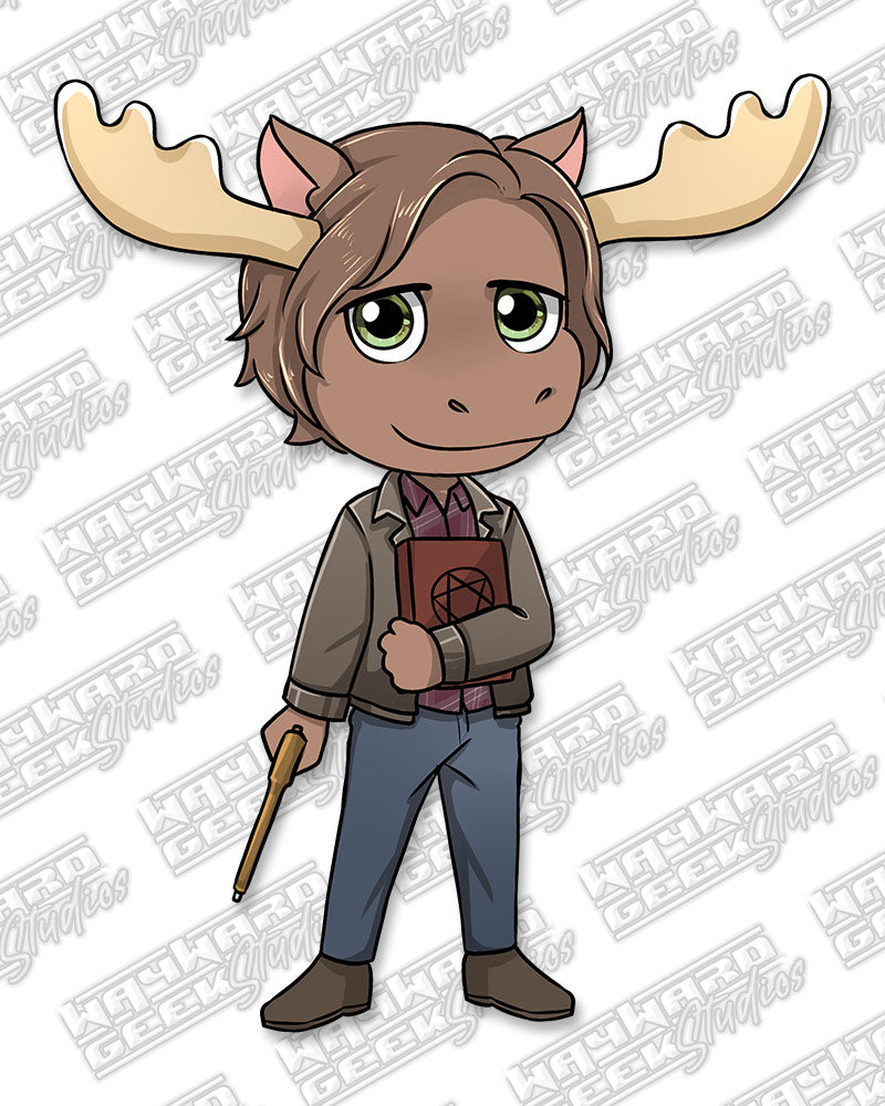 Moose Chibi Die Cut