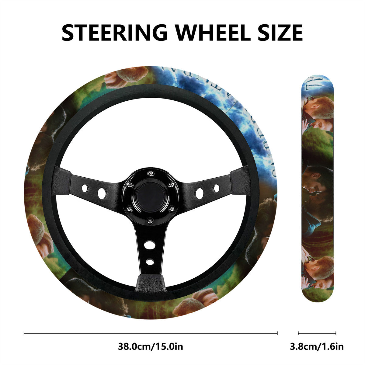 End of the Road Steering Wheel Cover