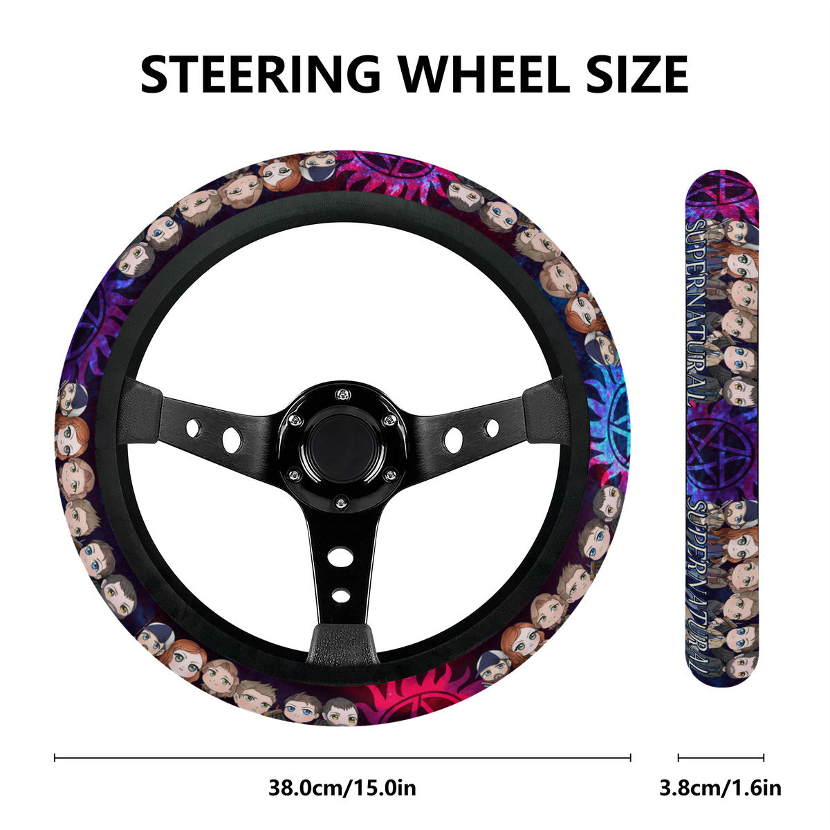 SPN Chibi Steering Wheel Cover