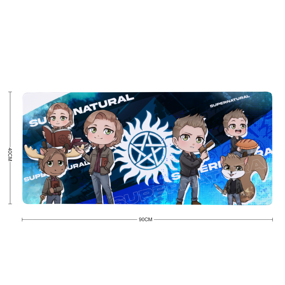 Sam and Dean Chibi Desk Mat